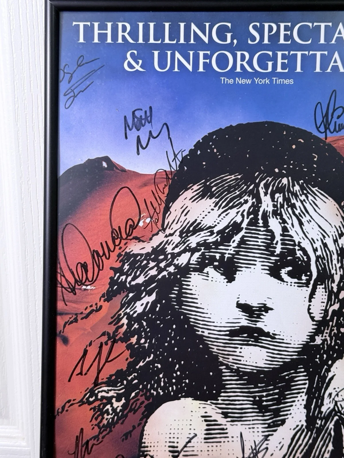 Les Miserables Nick Cartell Autographed Cast Signed Poster ASU 2018, image 2