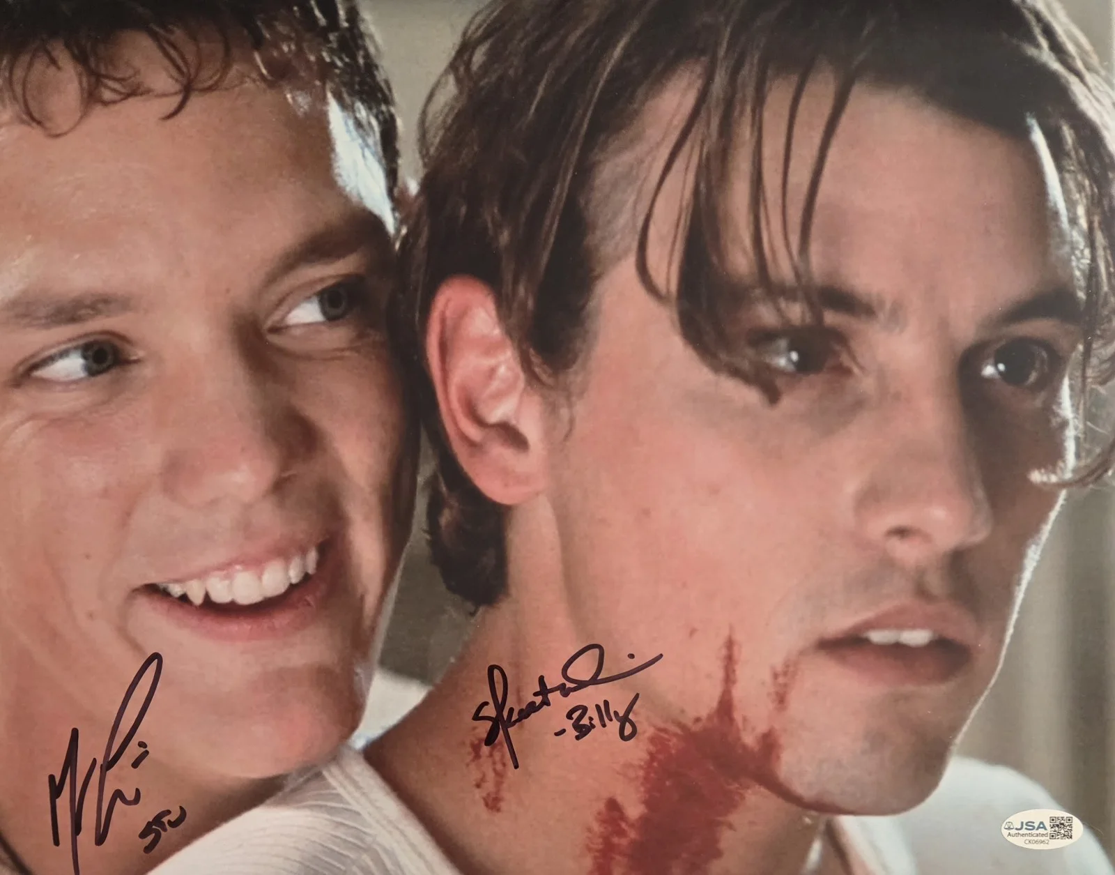 matthew lillard — Scream 11x14 Photo Signed Matthew Lillard STU Skeet Ulrich BILLY JSA COA
