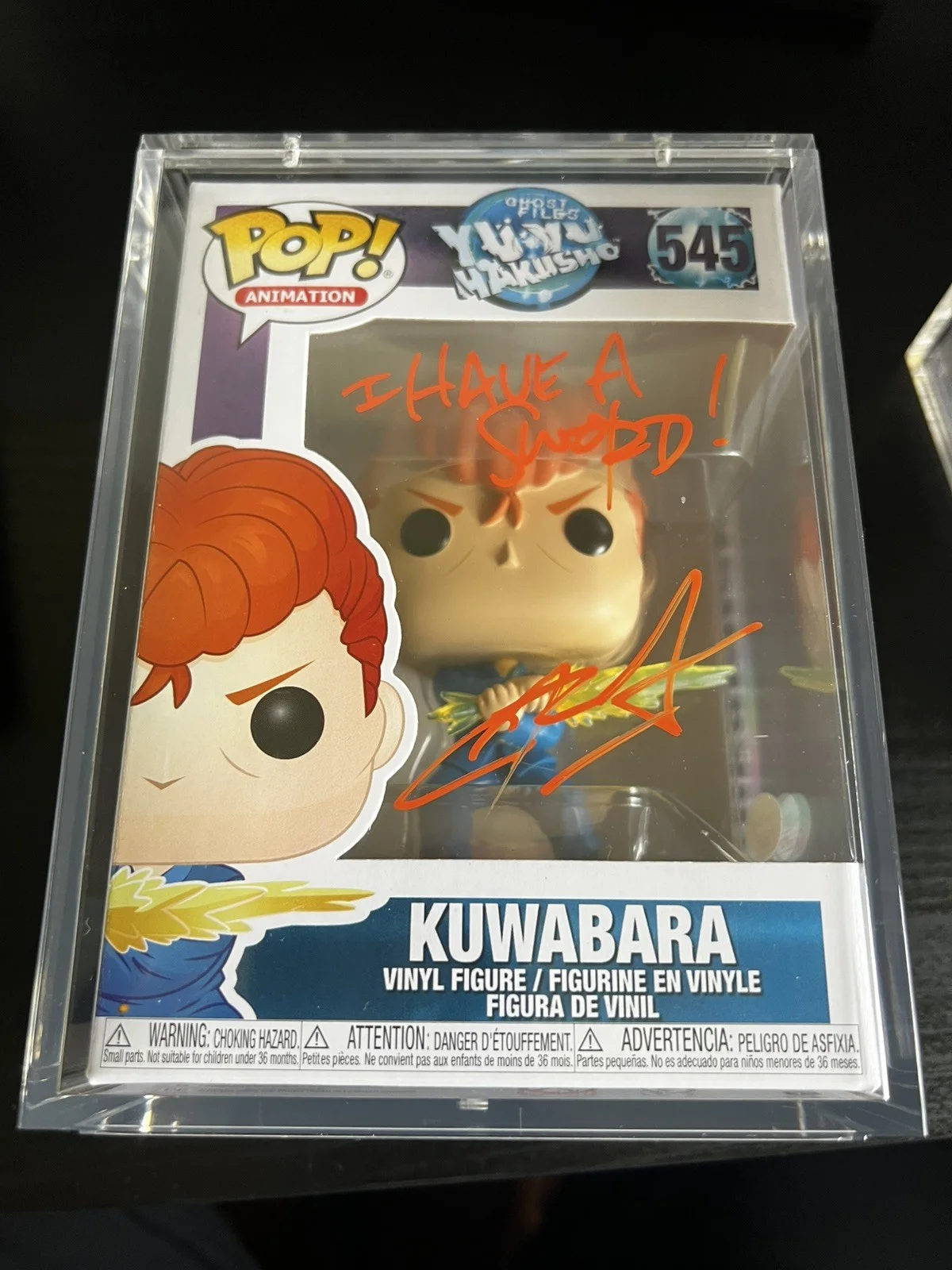 Chris Sabat — Kuwabara Signed Funko Pop 545 Chris Sabat Yu Yu Hakusho Autograph Vinyl JSA COA