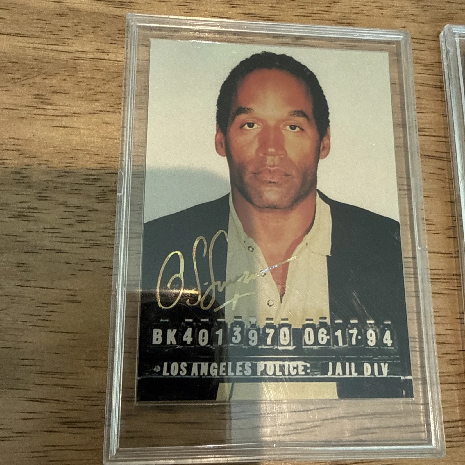 1994 OJ Simpson Mugshot Trading Card Vintage Lot Of 2, изображение 2