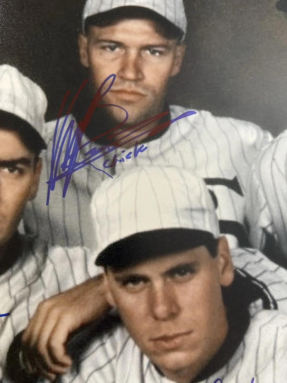 Charlie Sheen, John Cusack, Michael Rooker — Eight men out signed 16 x 20 SHEEN , Cusack , Rooker , DB Sweeney 4 Others JSA, image 3