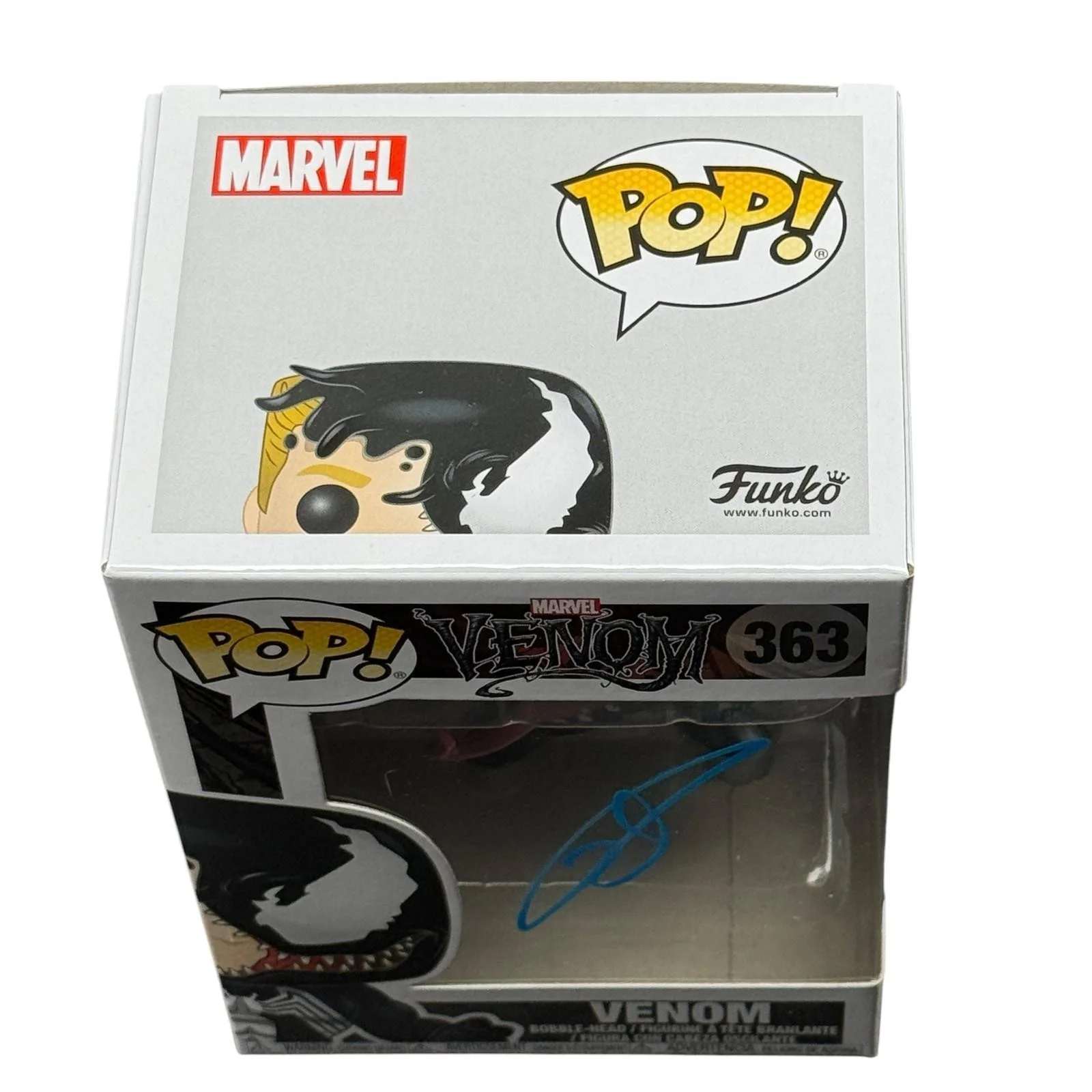 Tom Hardy — Tom Hardy Signed Venom Funko Pop 363 Eddie Brock Marvel Beckett Authentic BAS!, image 5