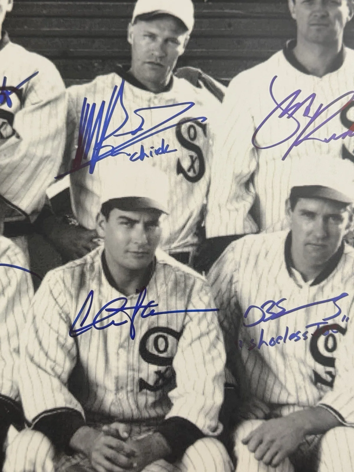 Charlie Sheen, John Cusack, Michael Rooker — Eight men out signed 16x20 SHEEN , Cusack , Rooker , DB Sweeney 4 Others JSA, изображение 3