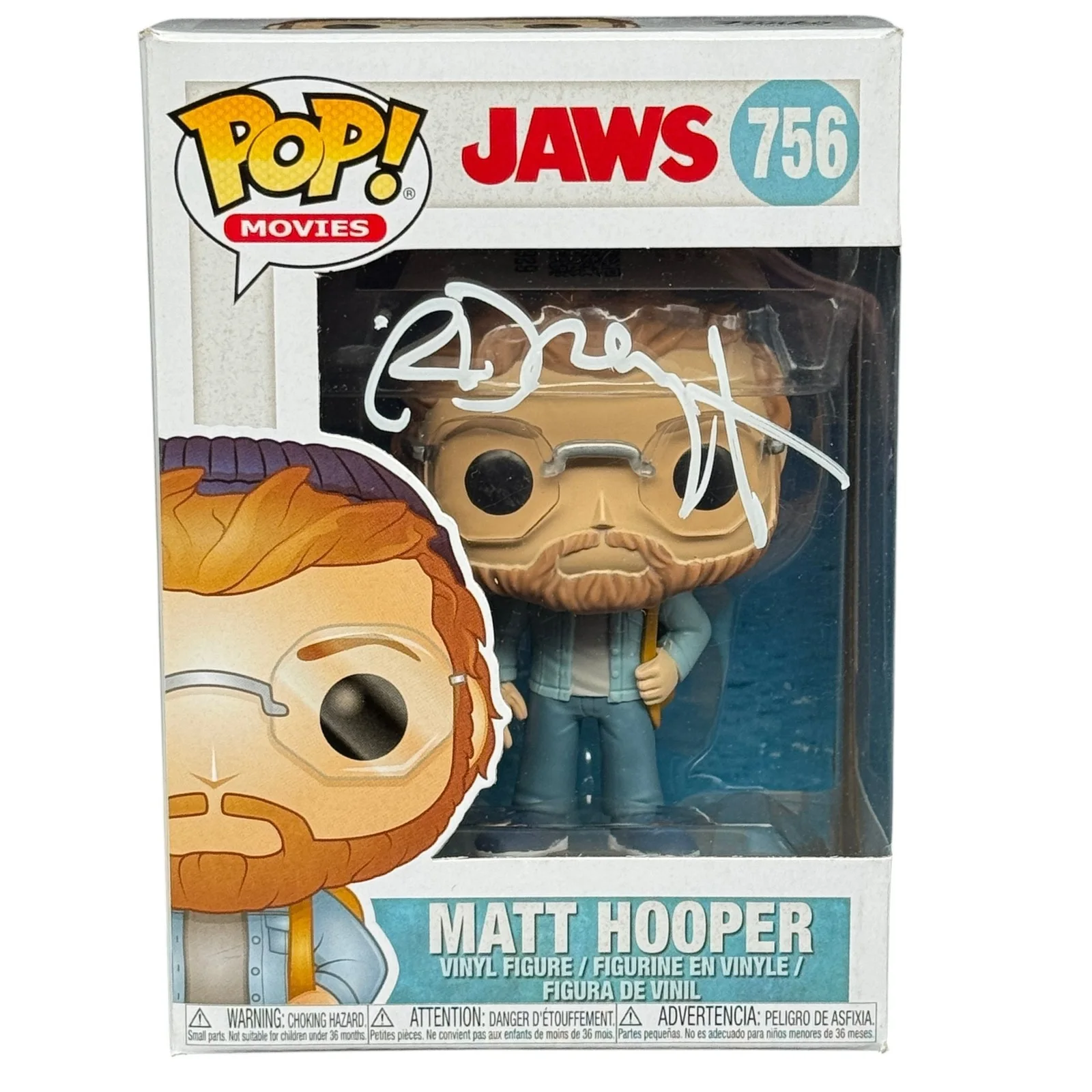 Richard Dreyfuss — Richard Dreyfuss Signed Matt Hooper Funko Pop 756 Jaws Autograph Beckett BAS COA