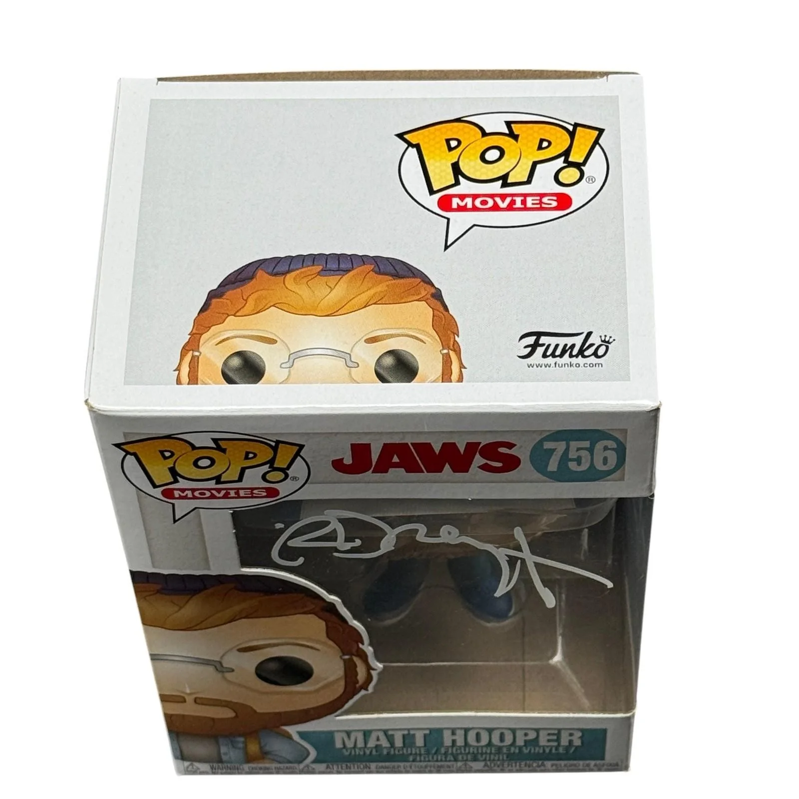 Richard Dreyfuss — Richard Dreyfuss Signed Matt Hooper Funko Pop 756 Jaws Autograph Beckett BAS COA, изображение 5