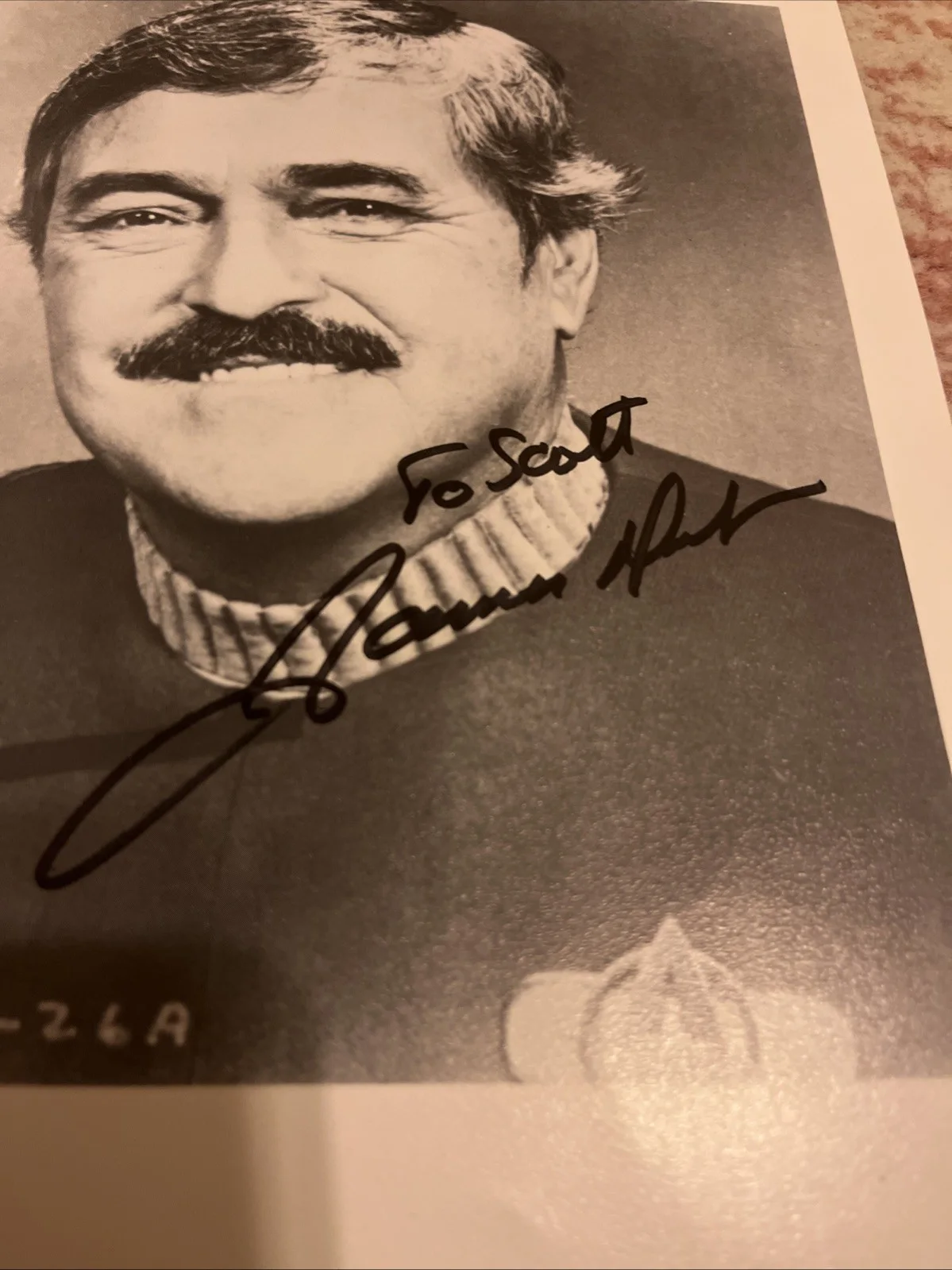 James Doohan — Original STAR TREK's "Scotty" JAMES DOOHAN Signed Autograph Photo, image 2