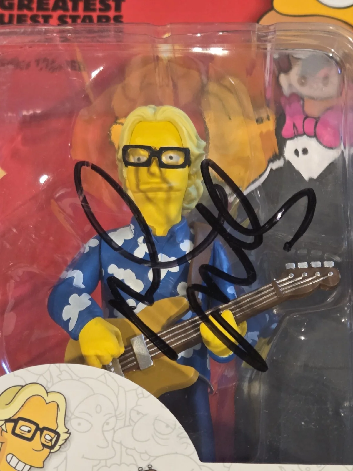 R.E.M. REM MIKE MILLS signed autographed SIMPSONS GUEST STARS TOY BECKETT (BAS), image 2