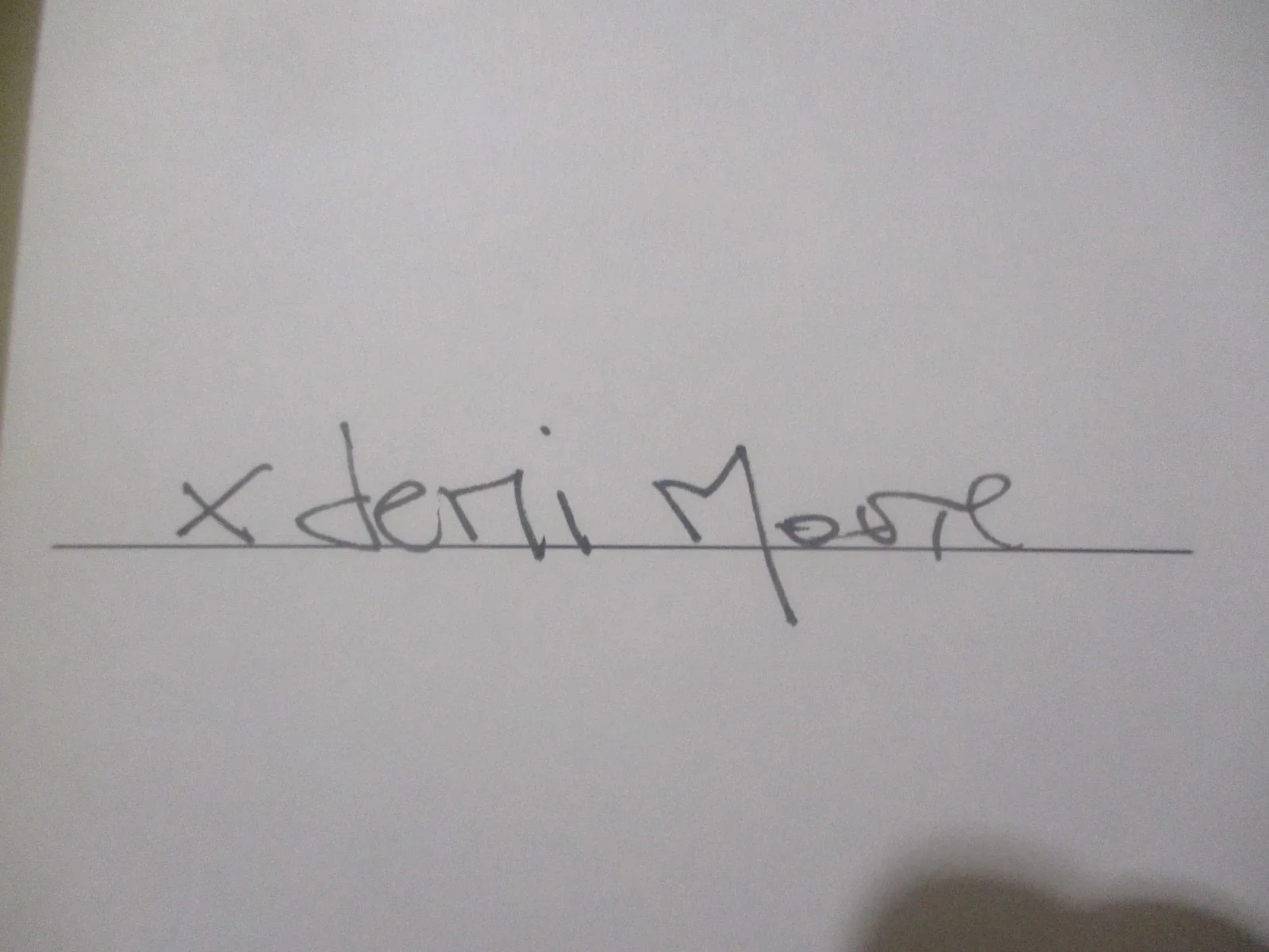 DEMI MOORE — DEMI MOORE AUTHENTIC SIGNED/AUTOGRAPHED INSIDE OUT BOOK, image 3