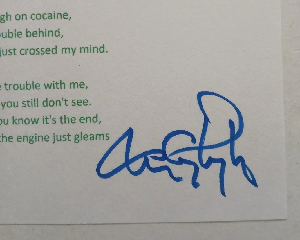 Tom Constanten Signed Lyrics Sheet - JSA Autograph - Grateful Dead / Casey Jones, image 3