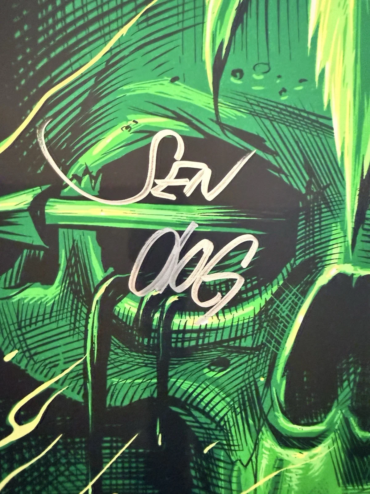 cypress hill — Cypress Hill Autographed Haunted Hill 75/100 12 W x 36 H RARE, image 3