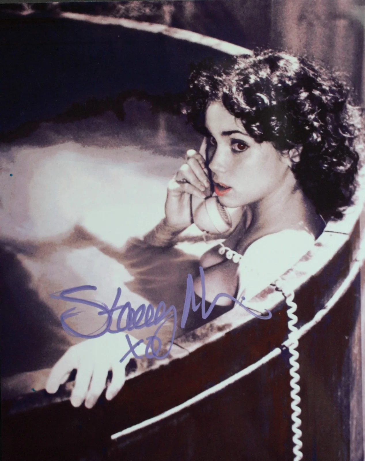Stacey Nelkin — HALLOWEEN III Get Crazy STACEY NELKIN signed 8" x 10" photo!