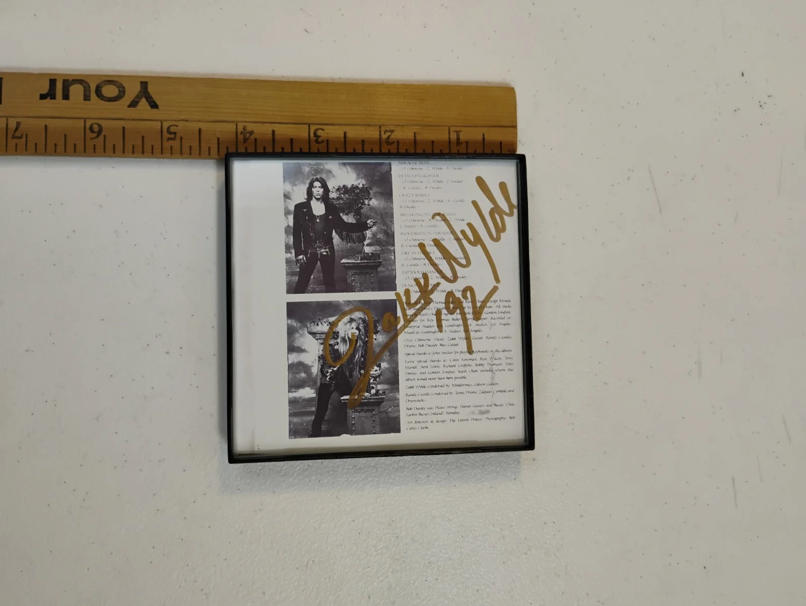 Zakk Wylde Autograph Signed Portrait 1992, image 3