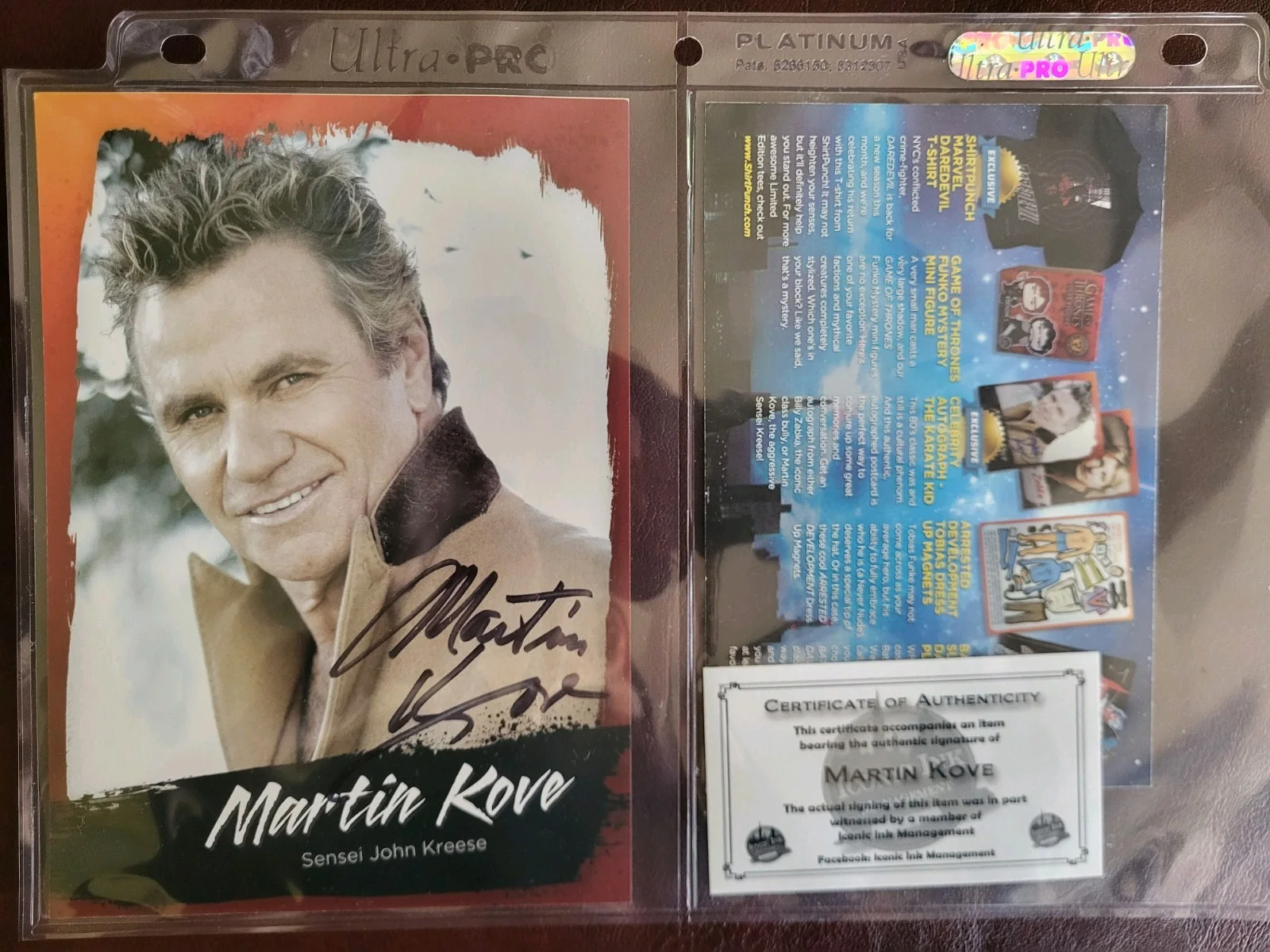 Martin Cove Karate Kid Certified Autograph Signed Photo, image 2