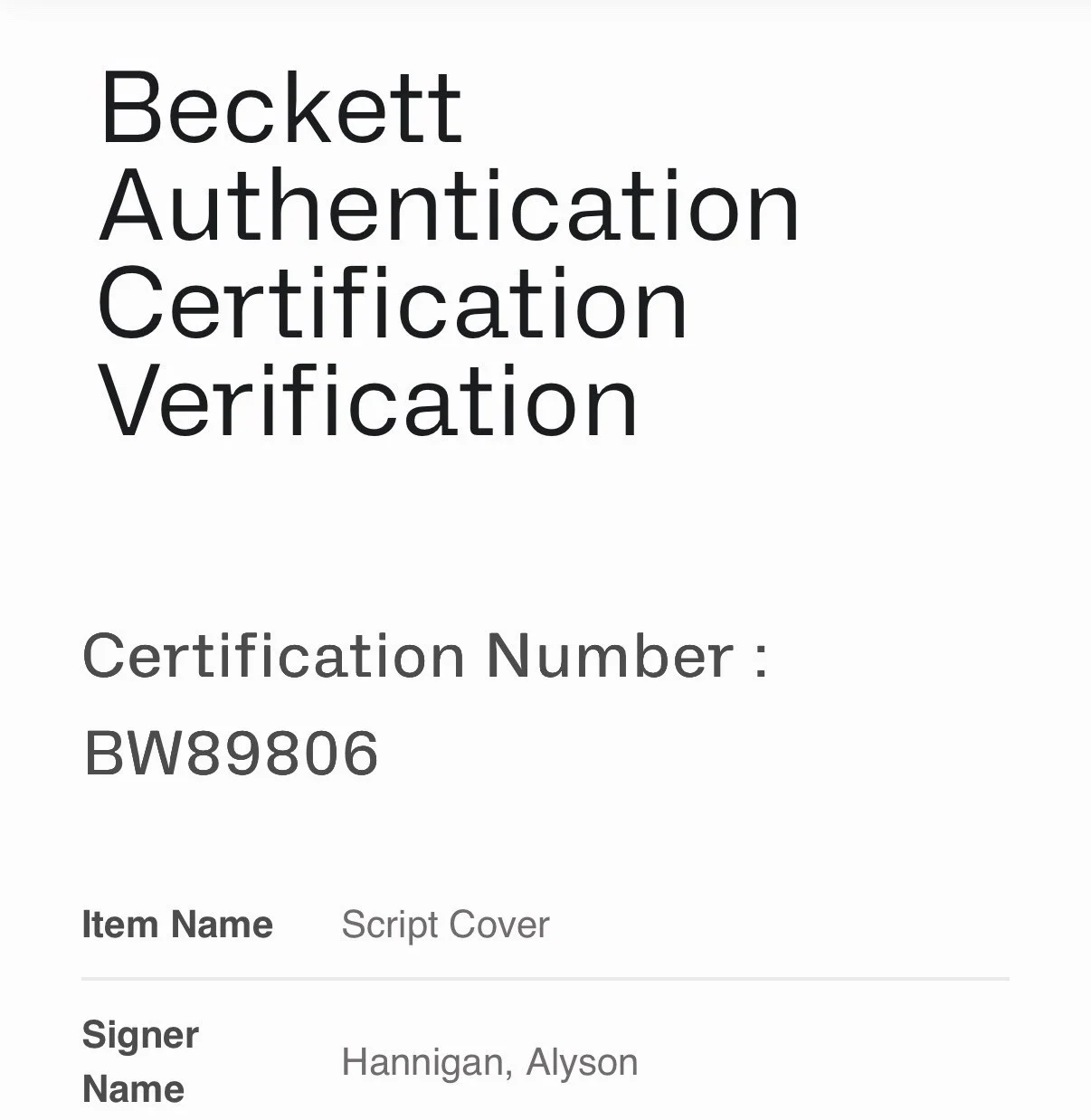ALYSON HANNIGAN — ALYSON HANNIGAN SIGNED BUFFY THE VAMPIRE SLAYER SCRIPT w/ BECKETT BAS COA -A, image 3