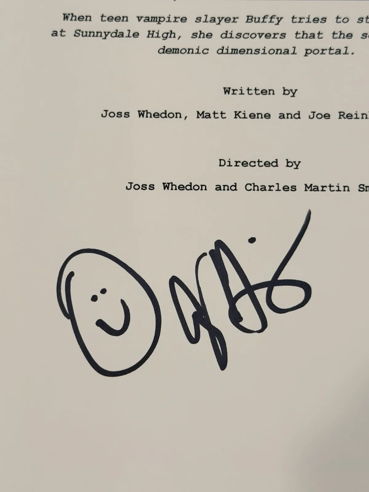 ALYSON HANNIGAN — ALYSON HANNIGAN SIGNED BUFFY THE VAMPIRE SLAYER SCRIPT w/ BECKETT BAS COA -B, image 2