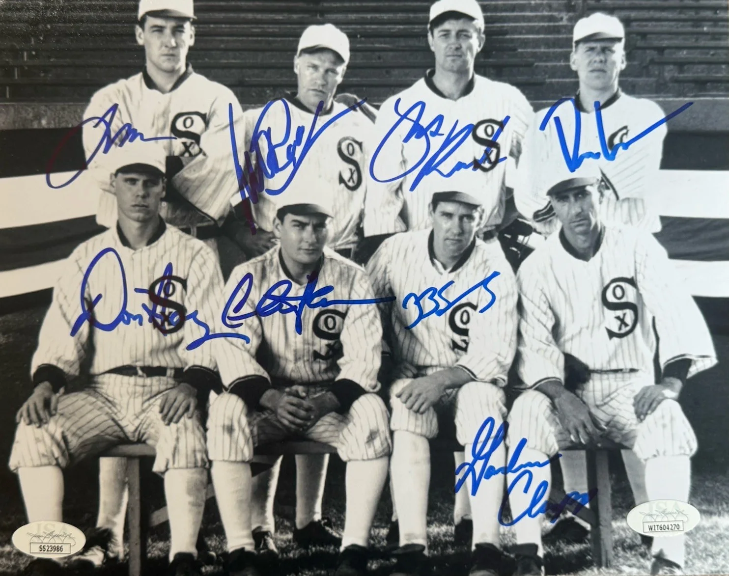 Charlie Sheen. John Cusack, Michael Rooker — Eight Men Out Signed Cast Photo 8x10 8 Cast Members ,Sheen,Sweeney Cusack +5 JSA