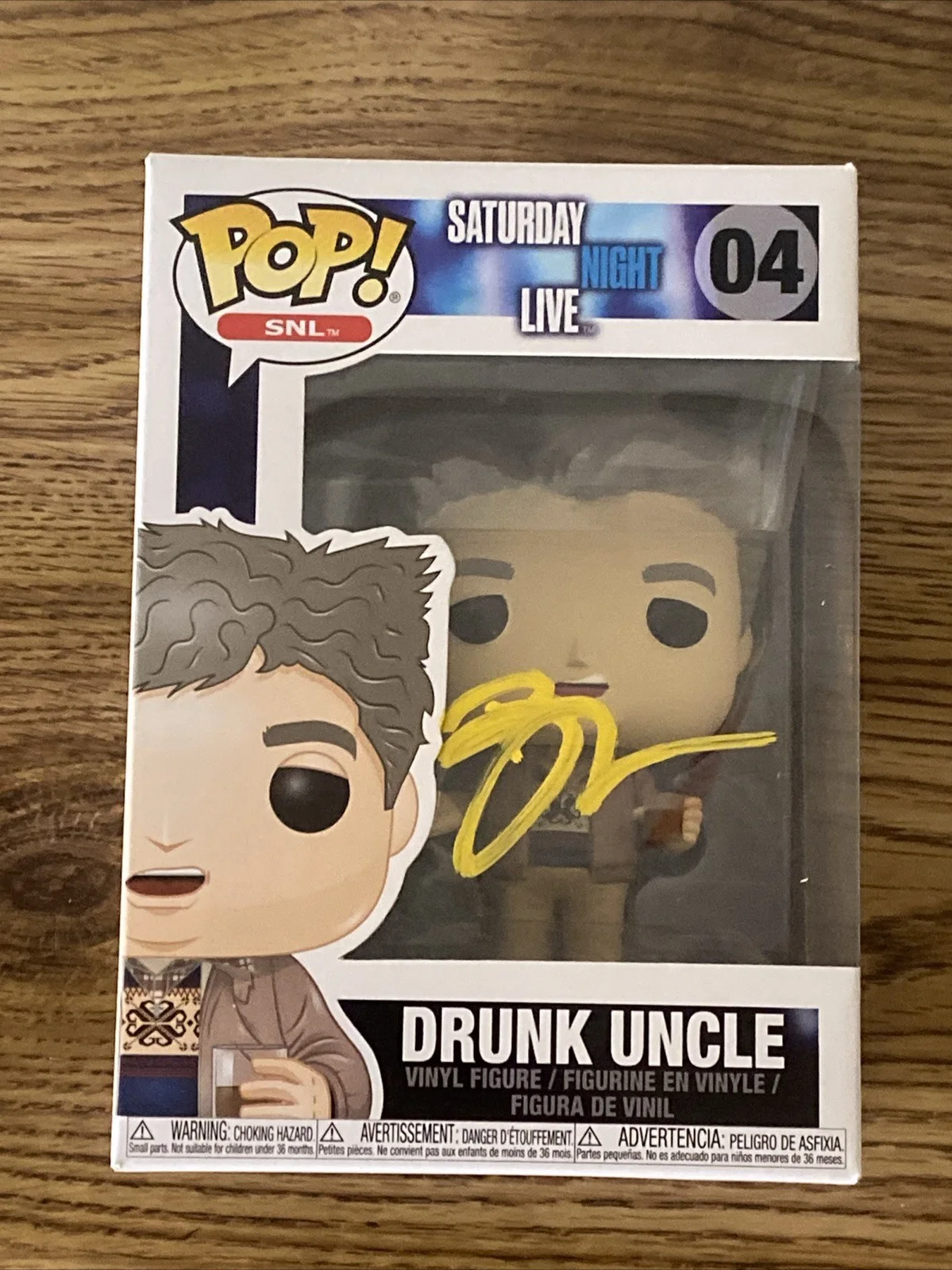 Bobby Moynihan — Bobby Moynihan Autographed Saturday Night Live Drunk Uncle Funko Pop #04 SNL