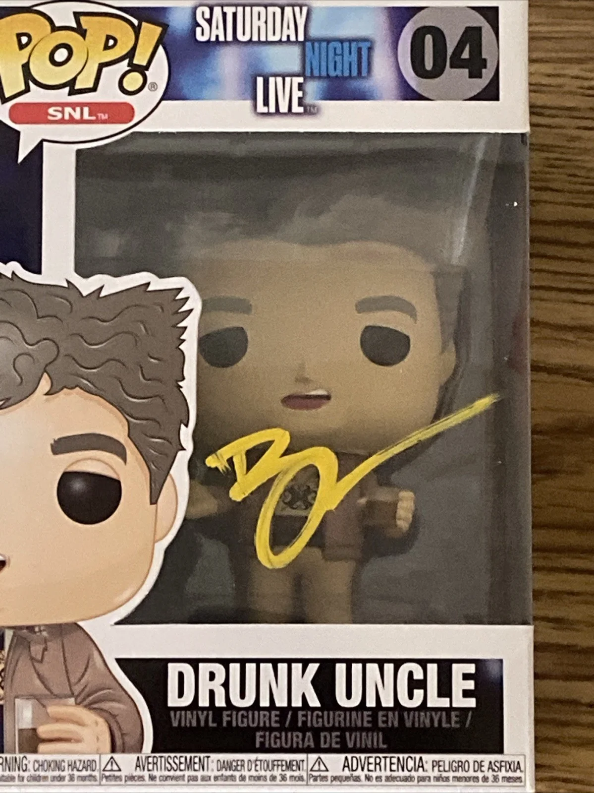 Bobby Moynihan — Bobby Moynihan Autographed Saturday Night Live Drunk Uncle Funko Pop #04 SNL, image 2