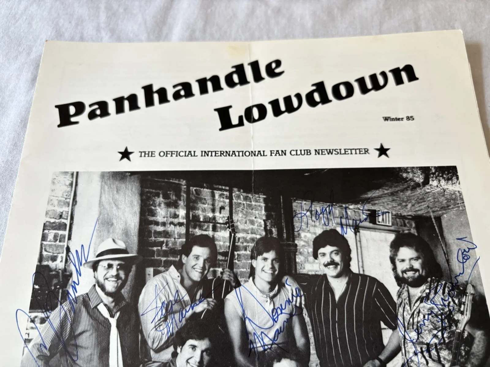 1985 The Maines Brothers Band Panhandle Lowdown Press Photo Brochure Autographs, изображение 2