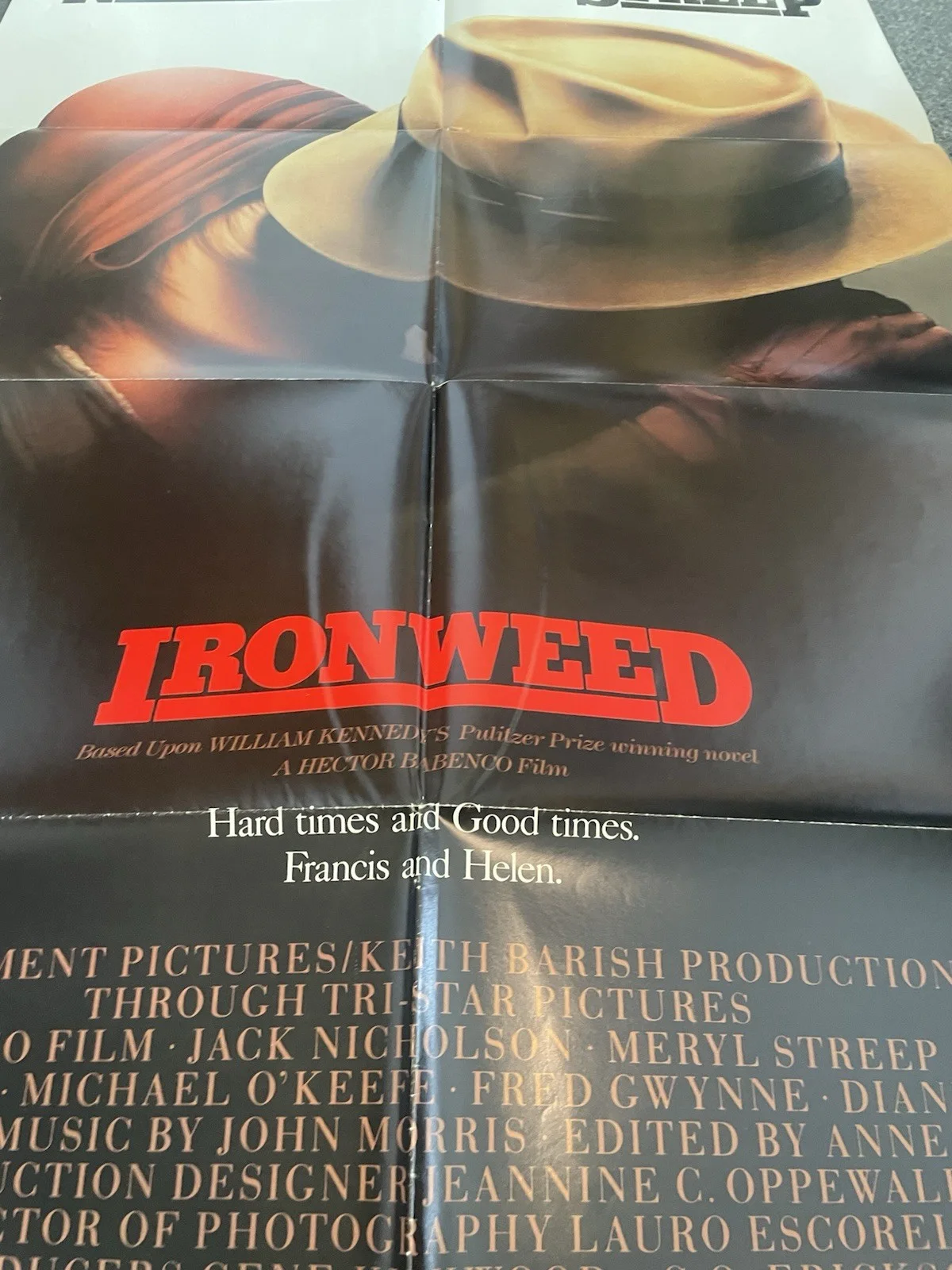 Ironweed (1987) Original US One Sheet Movie Poster, image 2
