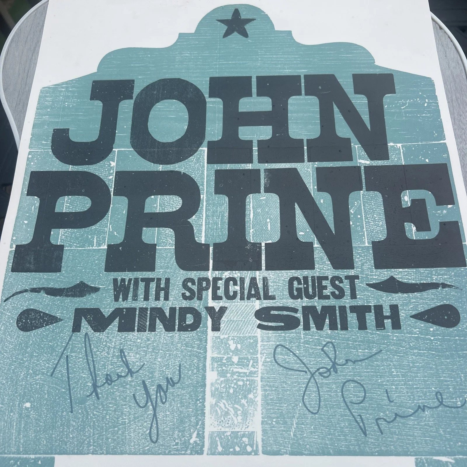 John Prine Signed, Auto. Hatch Show Print from Ryman Auditorium, 2005, Rare!, изображение 2