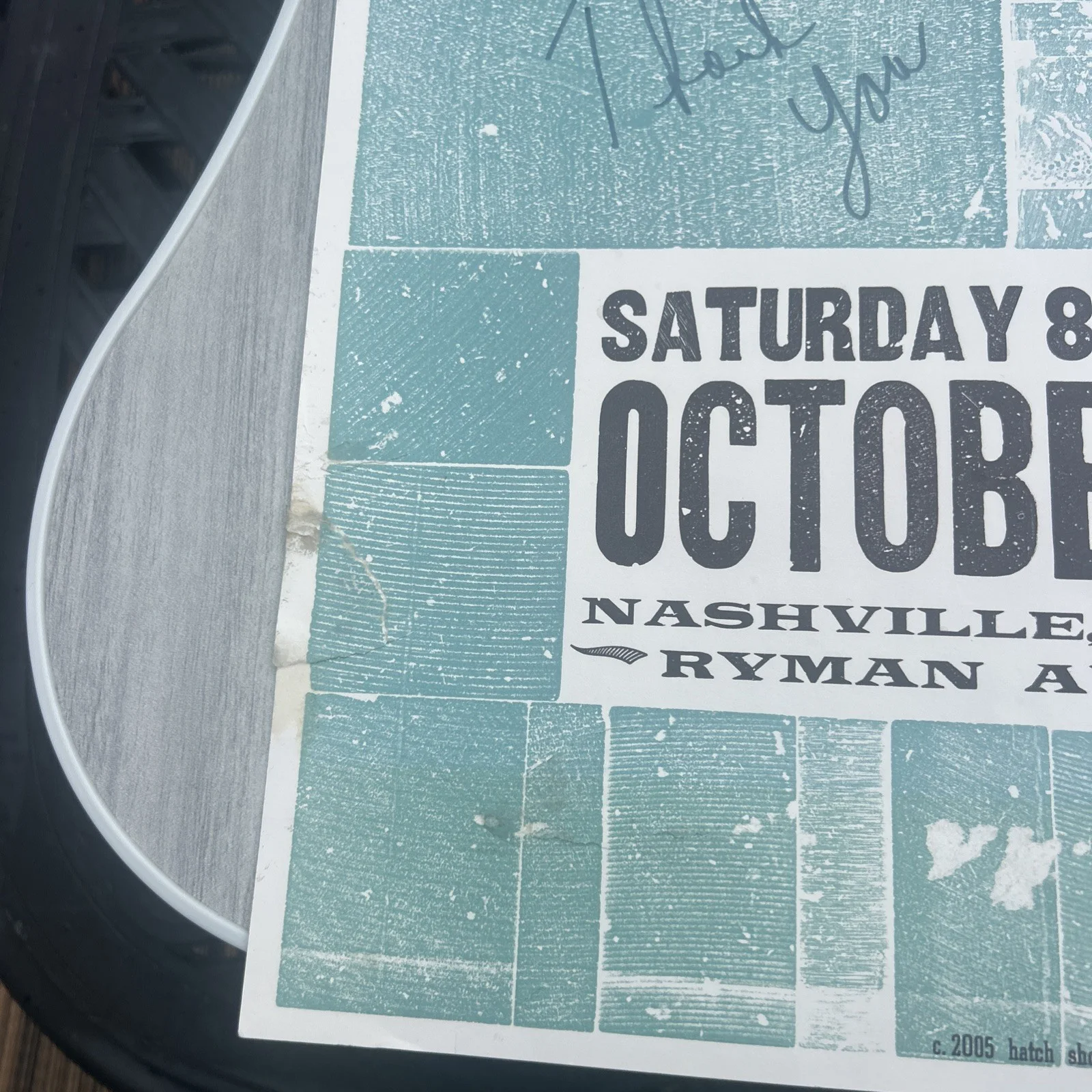 John Prine Signed, Auto. Hatch Show Print from Ryman Auditorium, 2005, Rare!, изображение 5