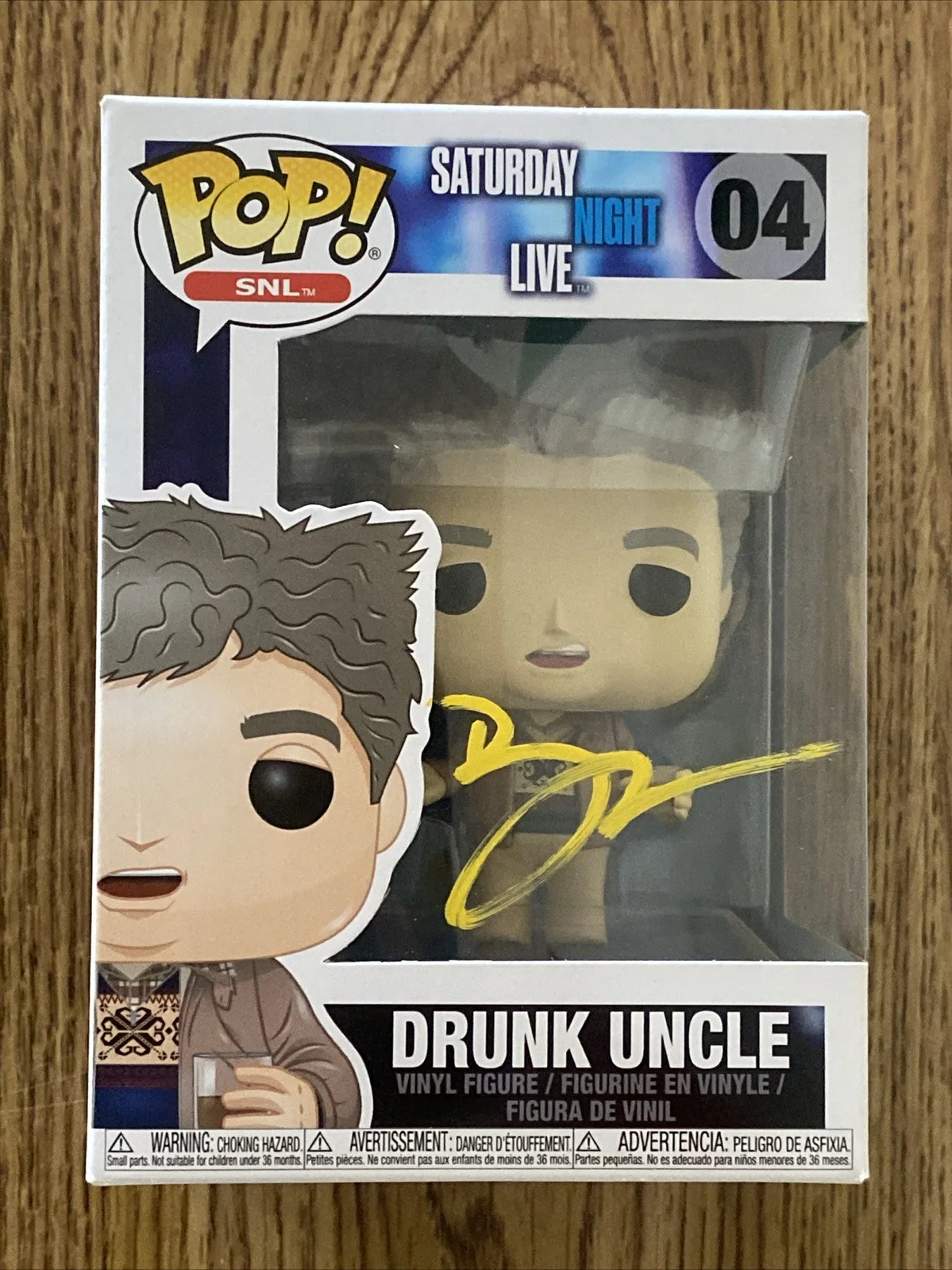 Bobby Moynihan — Bobby Moynihan Autographed Saturday Night Live Drunk Uncle Funko Pop #04 SNL