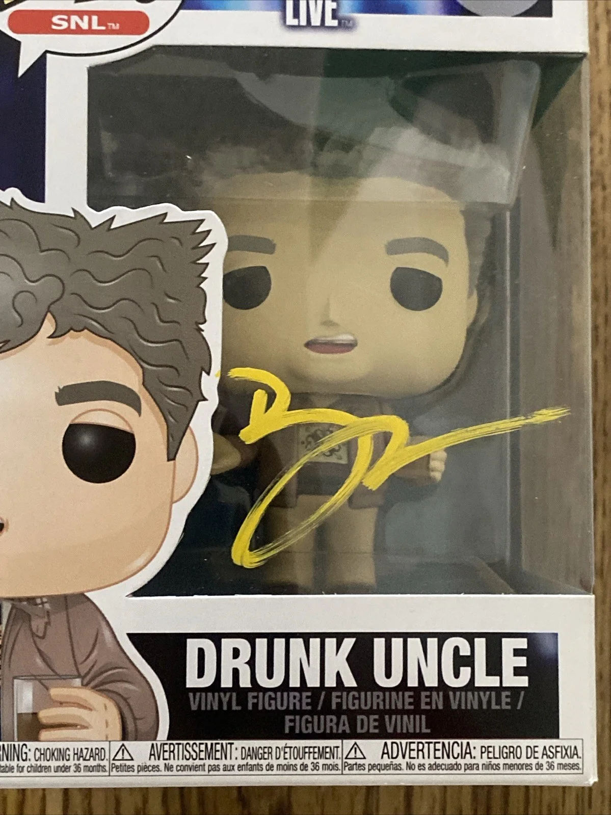 Bobby Moynihan — Bobby Moynihan Autographed Saturday Night Live Drunk Uncle Funko Pop #04 SNL, image 2