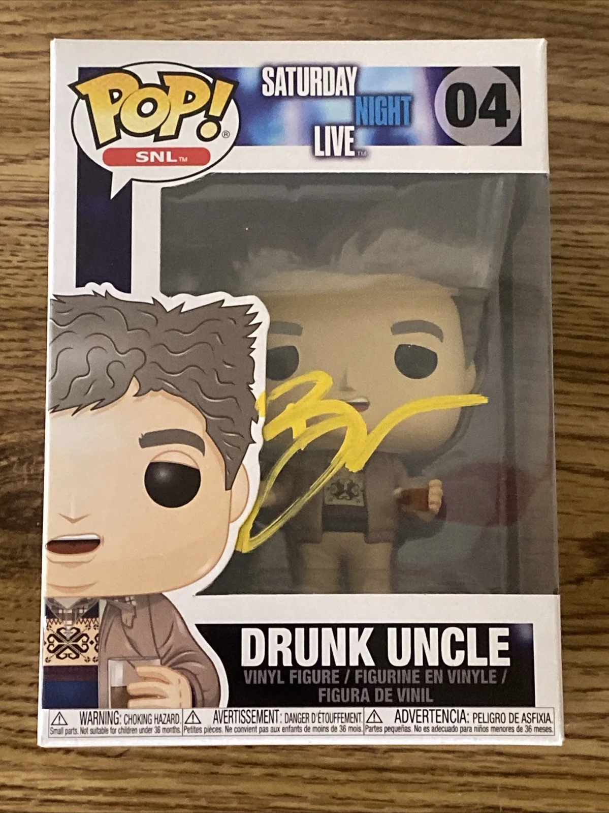 Bobby Moynihan — Bobby Moynihan Autographed Saturday Night Live Drunk Uncle Funko Pop #04 SNL