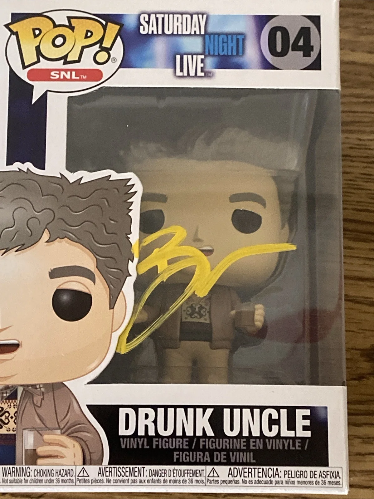 Bobby Moynihan — Bobby Moynihan Autographed Saturday Night Live Drunk Uncle Funko Pop #04 SNL, image 2