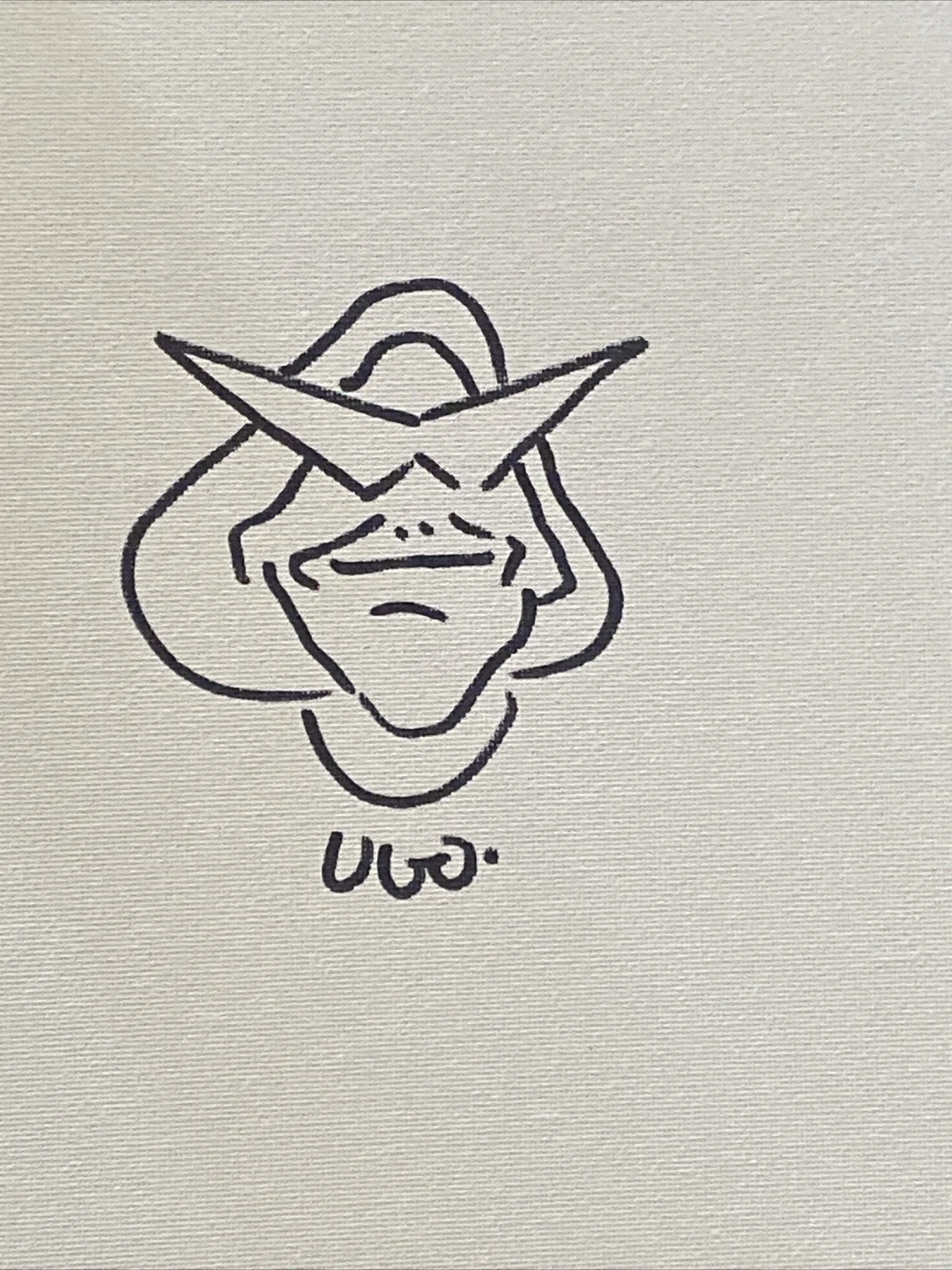 Ugo Bienvenu — Ugo Bienvenu ‘Arco’ Movie Director Autographed 8x10 Sketch, изображение 2