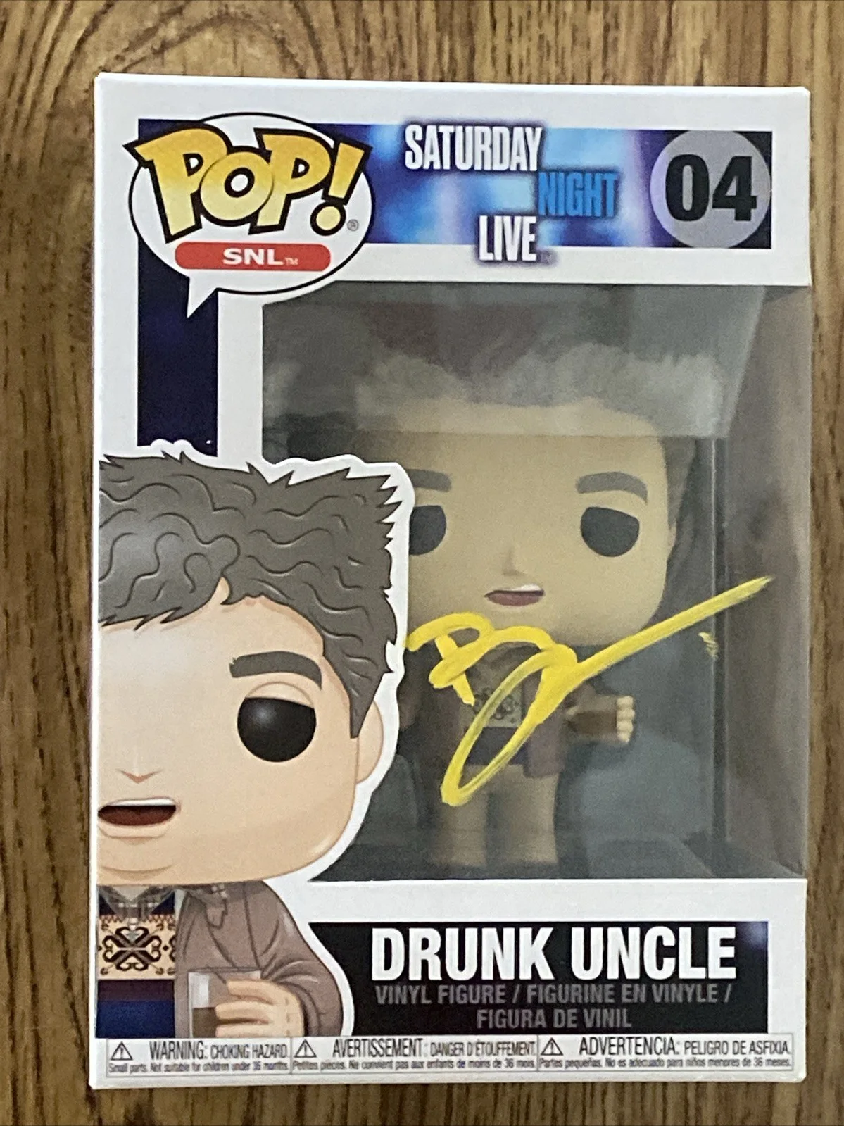 Bobby Moynihan — Bobby Moynihan Autographed Saturday Night Live Drunk Uncle Funko Pop #04 SNL