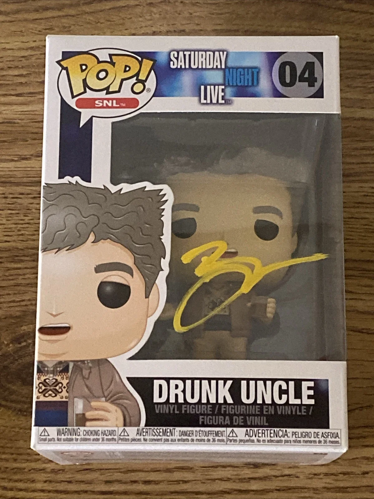 Bobby Moynihan — Bobby Moynihan Autographed Saturday Night Live Drunk Uncle Funko Pop #04 SNL