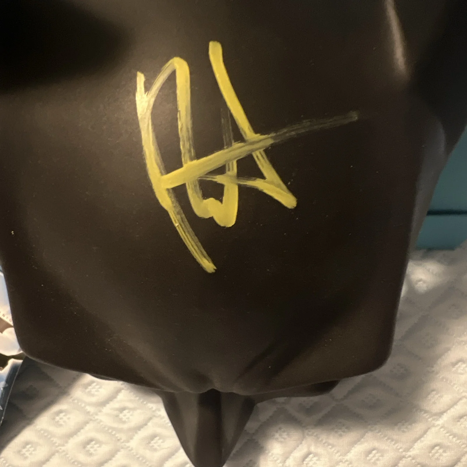 Autographed Batman Half Face Mask Black, image 2