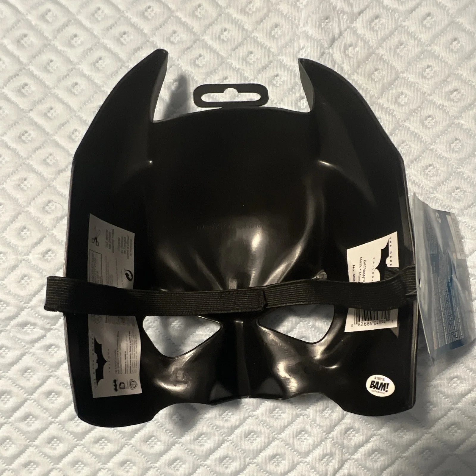 Autographed Batman Half Face Mask Black, image 3