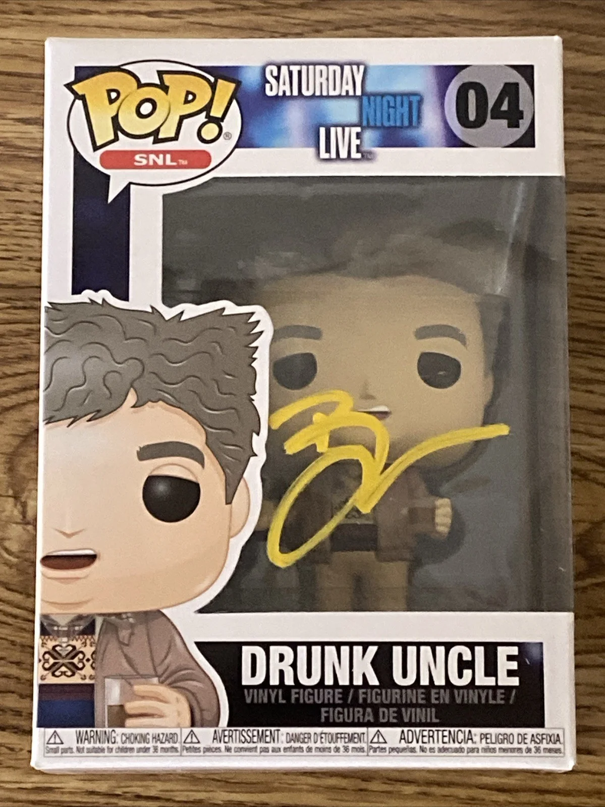 Bobby Moynihan — Bobby Moynihan Autographed Saturday Night Live Drunk Uncle Funko Pop #04 SNL