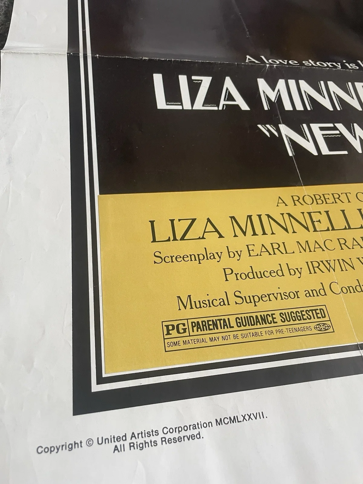 NEW YORK, NEW YORK 1977 Liza Minnelli, Robert De Niro US 1-SHEET POSTER, изображение 4