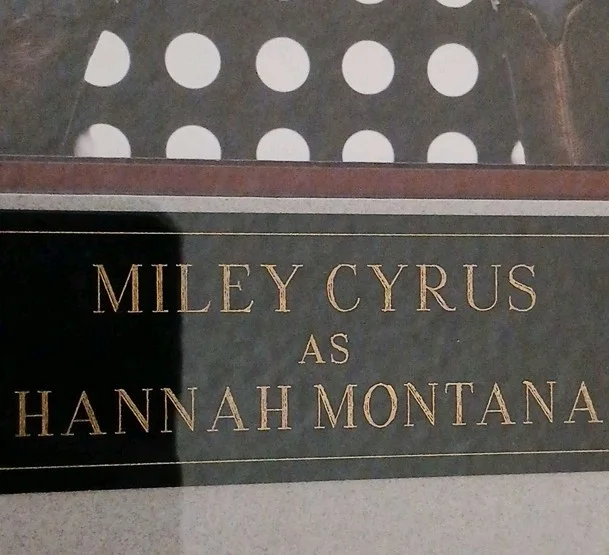 Miley Cyrus — Miley Cyrus 8x10 SIGNED Hannah Montana Framed and matted with COA RARE RARE, изображение 2