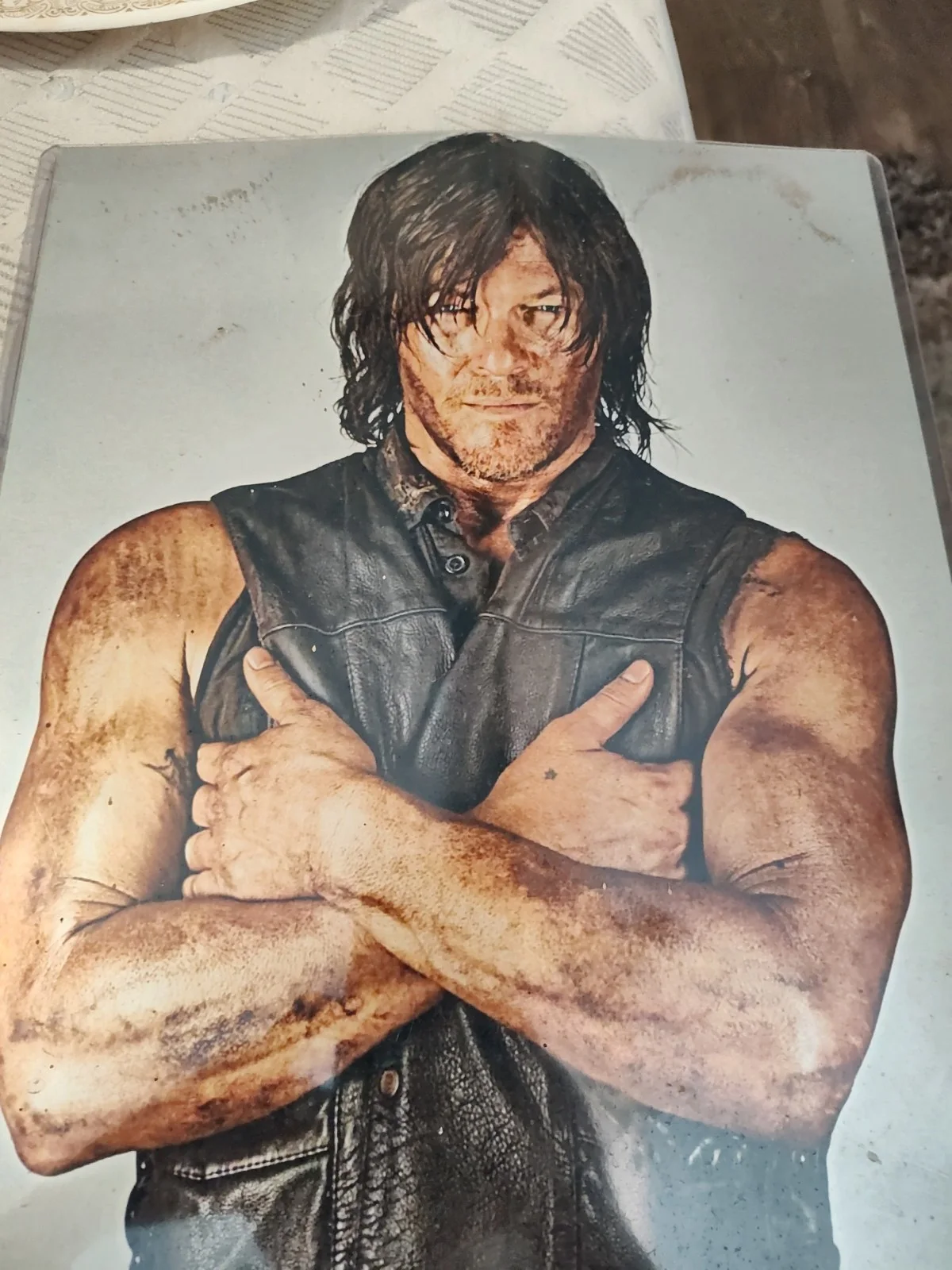 Large Photo Unsigned If Norman Reedus TWD Show.Bouught At A Convention I Think., изображение 2