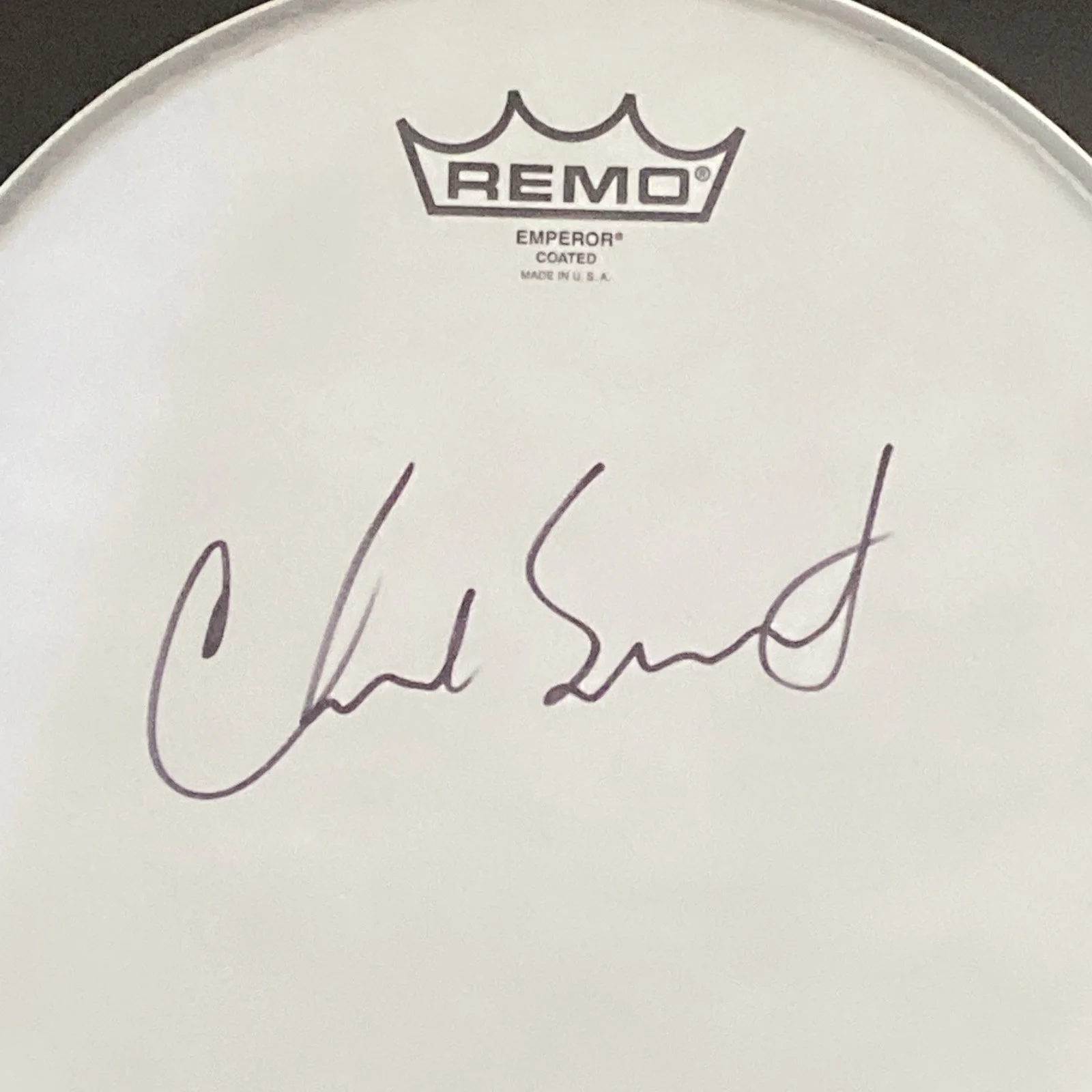 Chad Smith Autographed 10” Drumhead Red Hot Chili Peppers, image 2