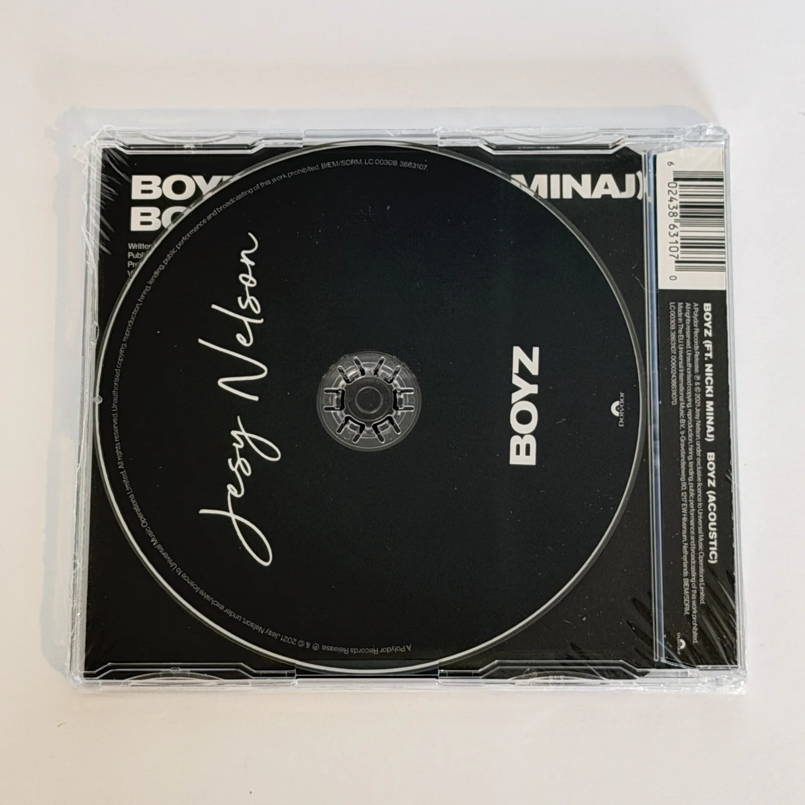 Jesy Nelson - Boyz ft. Nicki Minaj Signed Single CD Autograph NEW, image 2