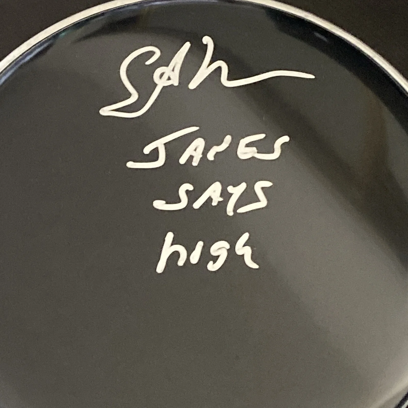 Stephen Perkins Autographed Drumhead Drum Head Jane's Addiction 'Jane Says High’, image 2