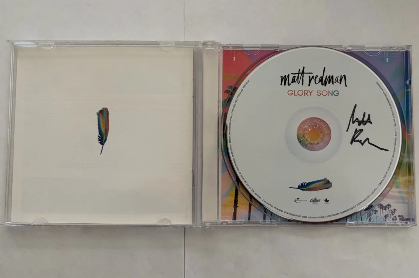 Matt Redman Glory Song Signed Autographed CD 2017 Sparrow Records Very Good, image 4