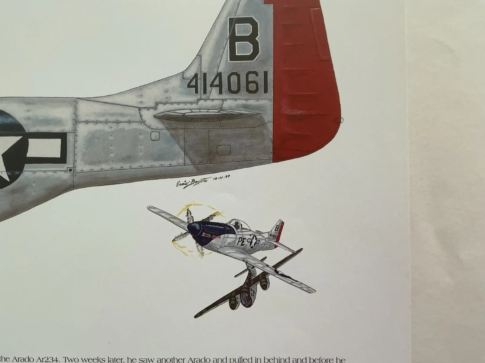 Ace Col Don Bryan Signed Print And 8 X 10 Photo, image 3