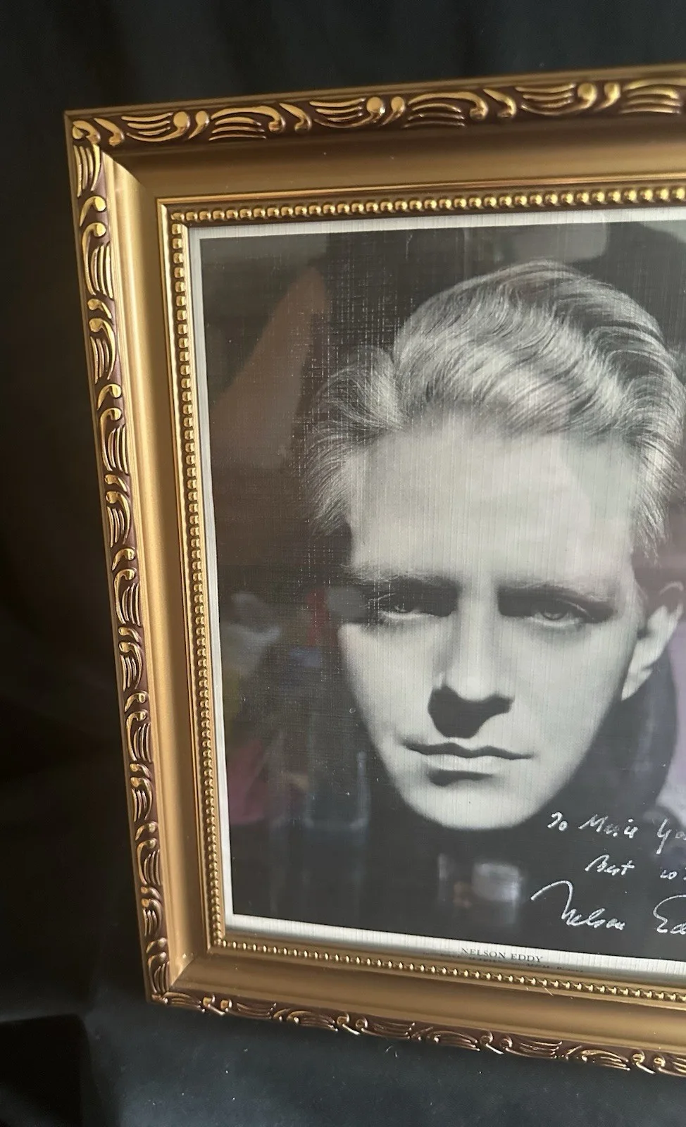 Nelson Eddy Autographed Pic/ Photo in Frame (12 inches by 10 inches)COA included, image 5