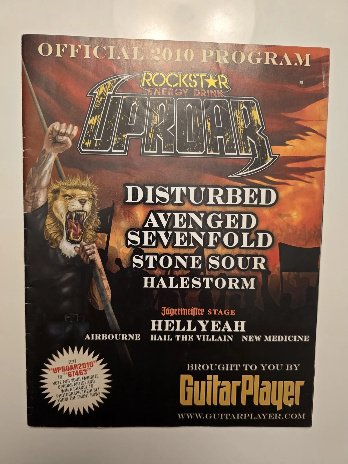 Autographed Hellyeah Uproar Festival Magazine, image 2