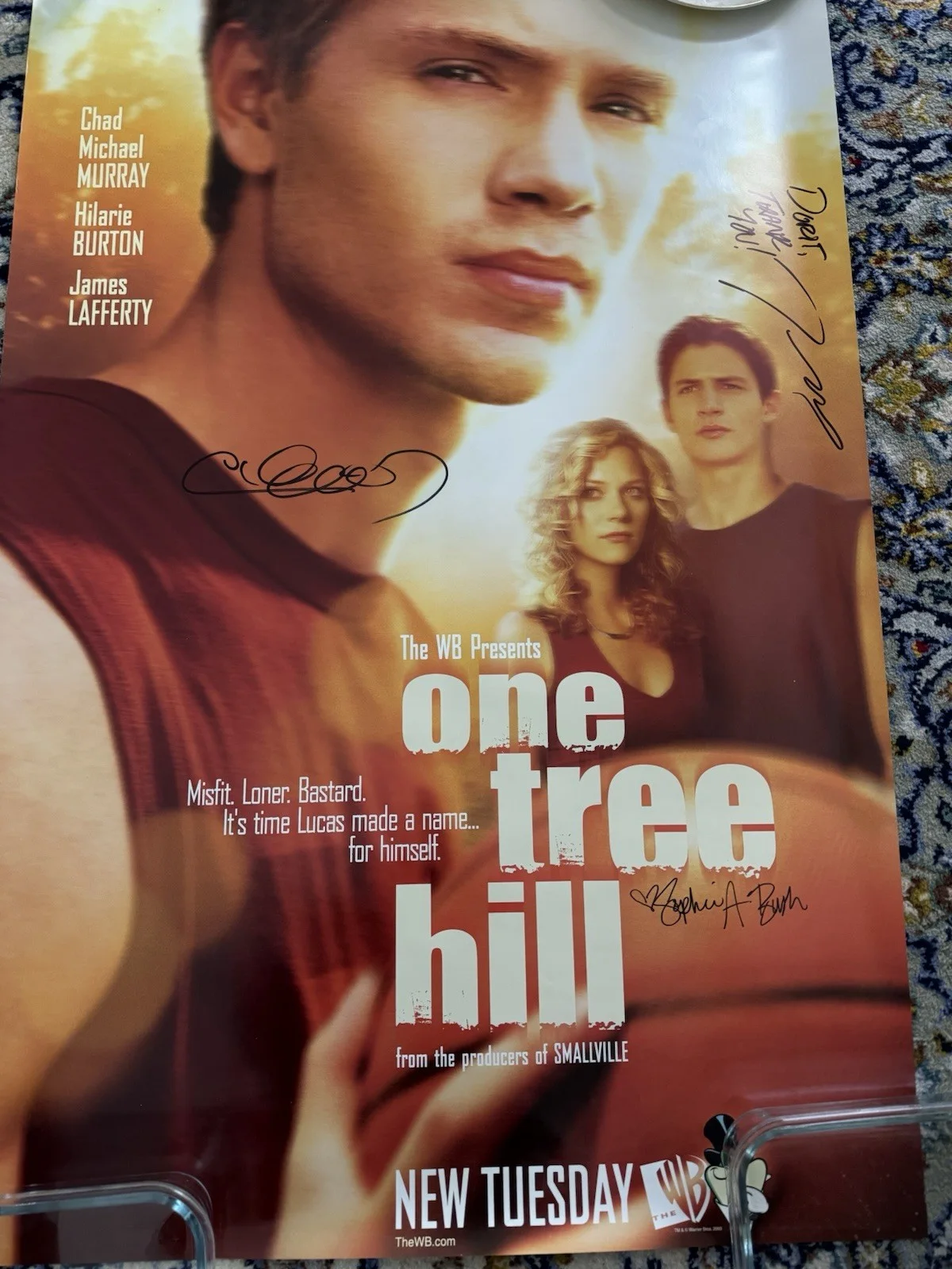 One Tree Hill RARE Signed POSTER Chad Michael Murray Sophia Bush James Lafferty, изображение 2