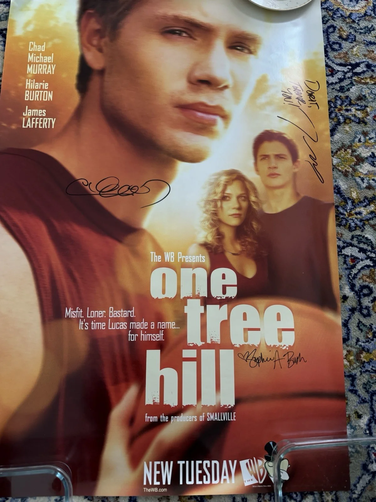 One Tree Hill RARE Signed POSTER Chad Michael Murray Sophia Bush James Lafferty, изображение 3