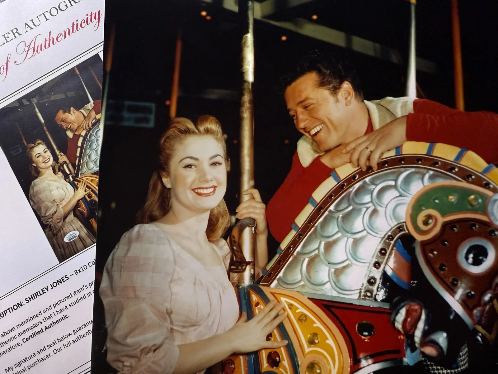 Shirley Jones — Shirley Jones signed (JSA) The Partridge Family•Oklahoma!•The Music Man•JSA + 1, изображение 2