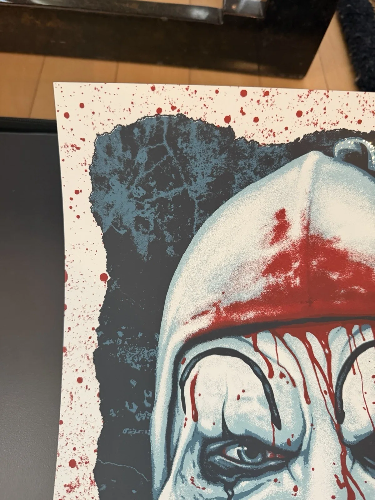 Steve Luros — Steve Luros Terrifier Art The Clown Spot Foil Screen Print Mondo SIGNED Ltd 120, изображение 4